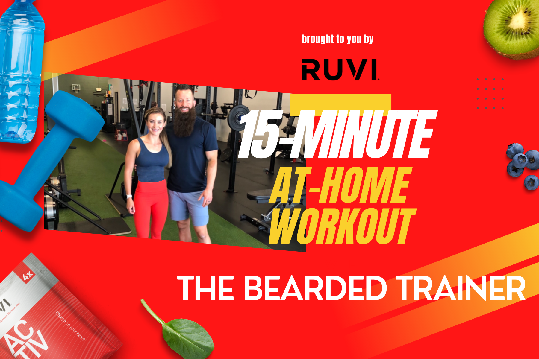 The Bearded Trainer Kyle and Shallan 15-minute at-home workout