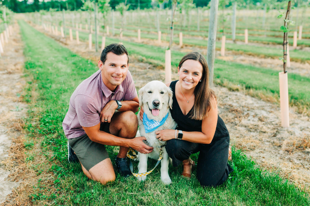 Sean and Christina Conlon with Nash from Nashies and Paws for Love
