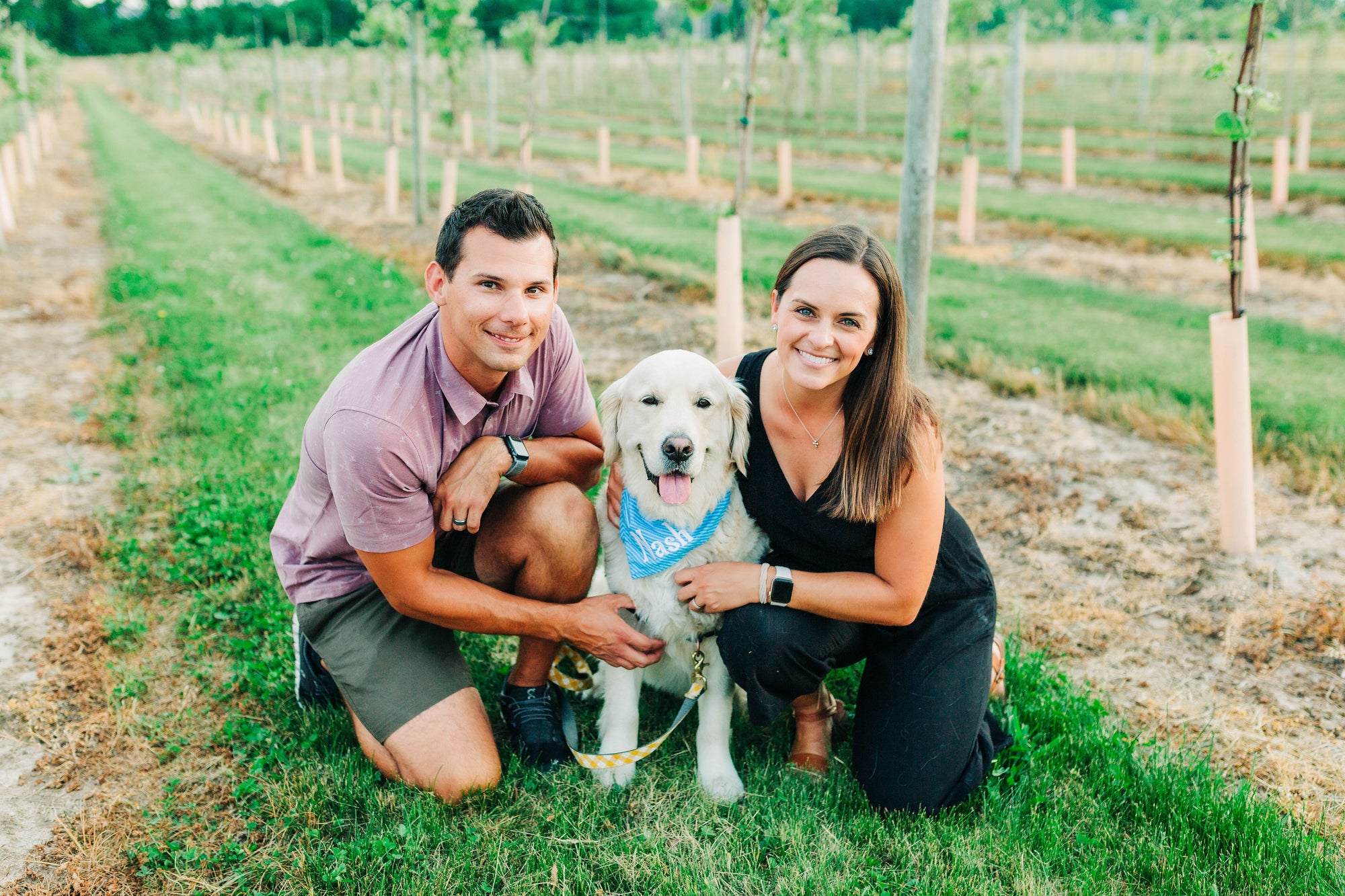Sean and Christina Conlon with Nash from Nashies and Paws for Love