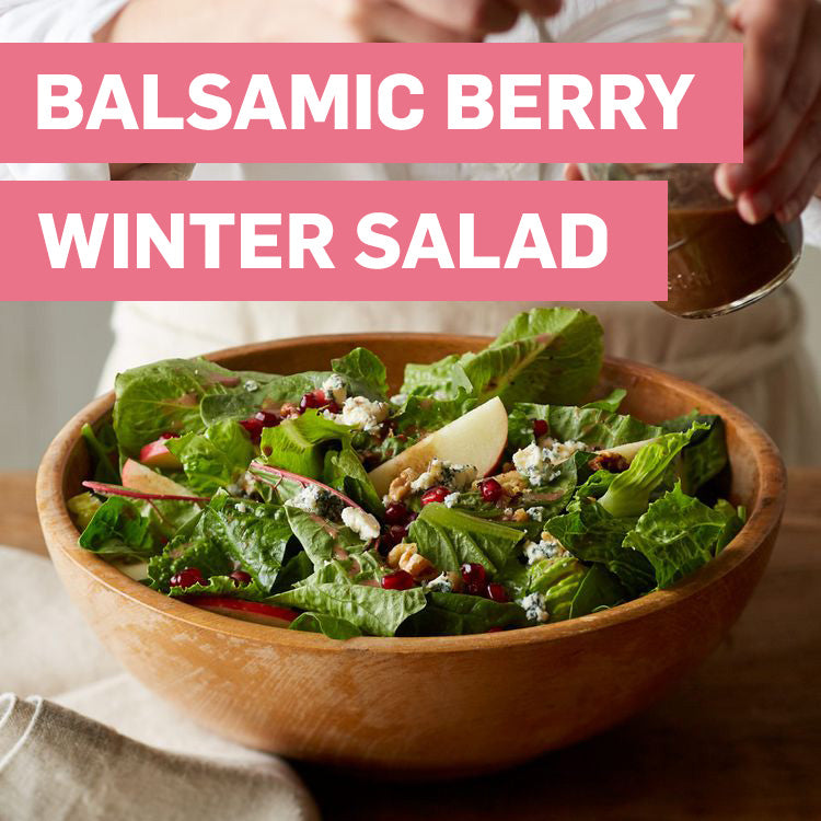 Balsamic Berry Winter Salad with Ruvi Berry Balsamic Dressing