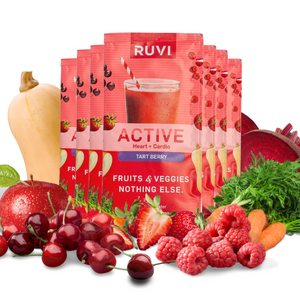 7 packets of Ruvi Active. Freeze dried powder packets for a 30 second smoothie.